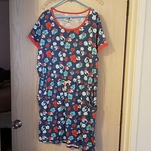 NWOT Disney Tropical Floral Swim Dress Cover